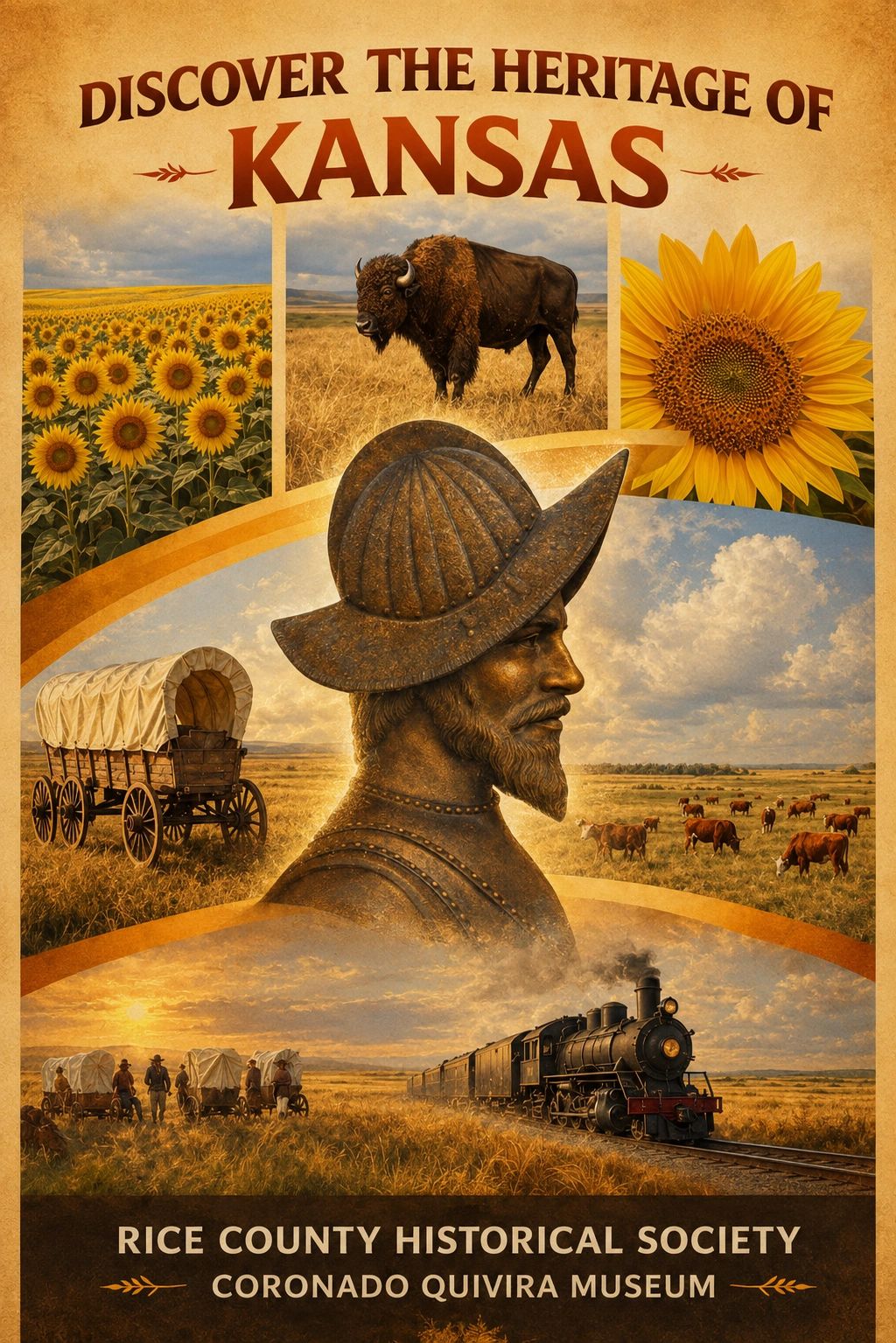 Kansas Heritage — Coronado Quivira Museum poster