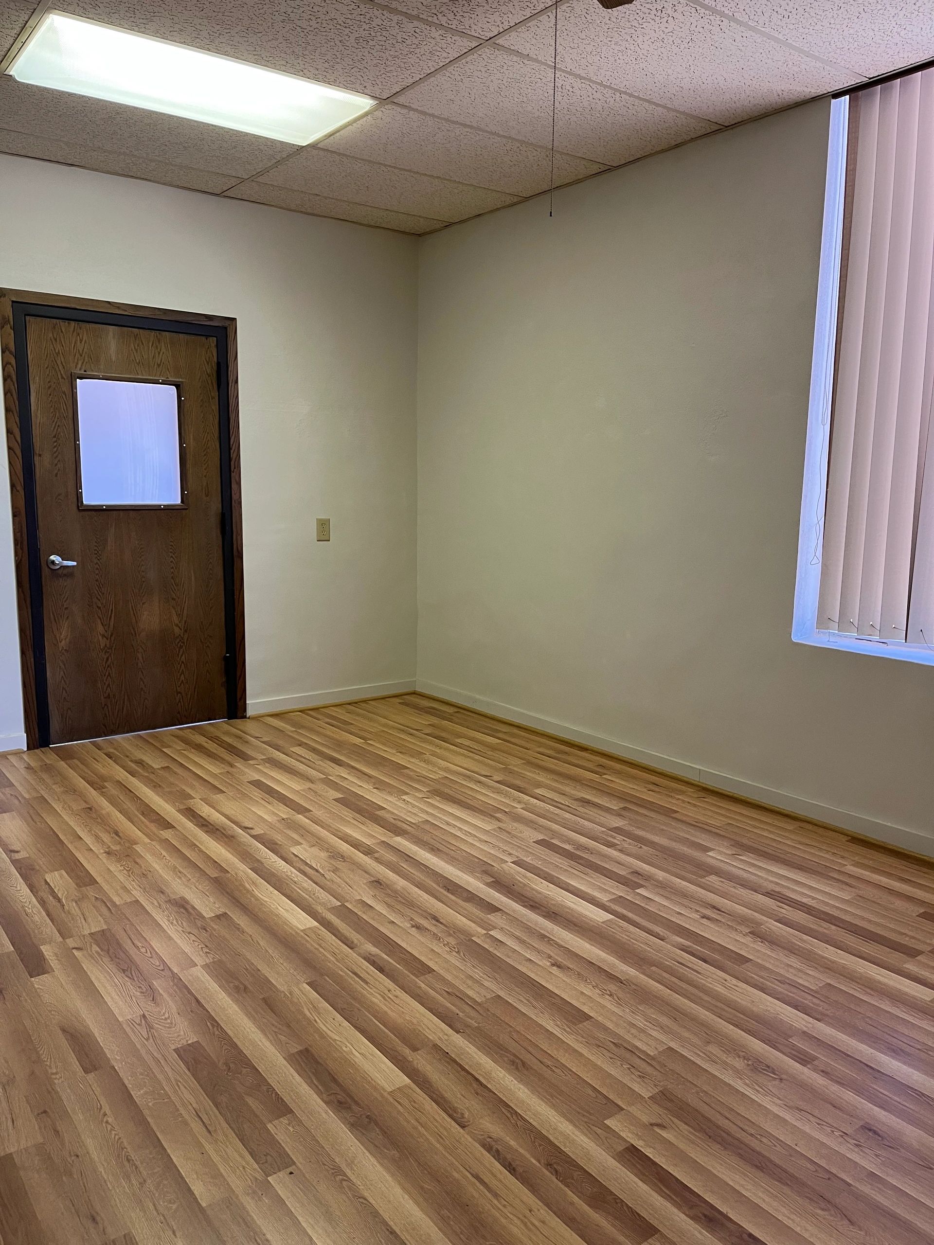 Empty museum room interior